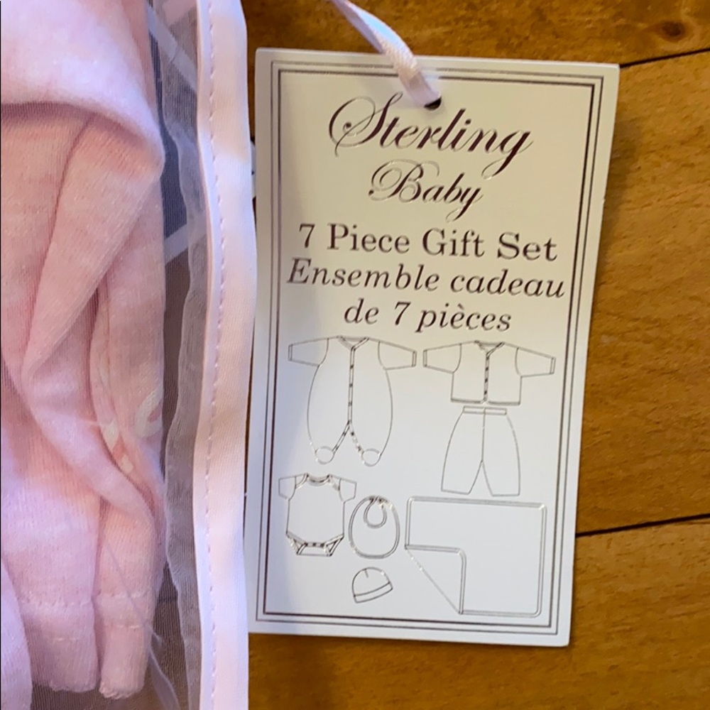 Sterling Baby Girl Pink Bunny 7 Piece Gift Set - Picture 2 of 7